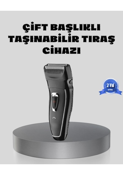 Ceylan Adam Erkek Tıraş Makinesi Kablosuz Kuru Tıraş Folyo Başlık Yıkanabilir Gövde