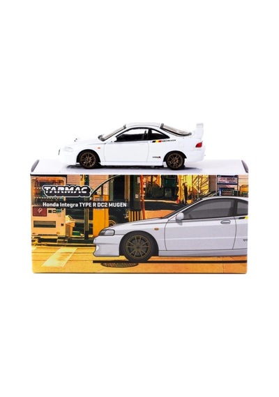 Tarmac Works 1/64 Honda Integra Type R Dc2 Mugen Championship White Çok Renkli