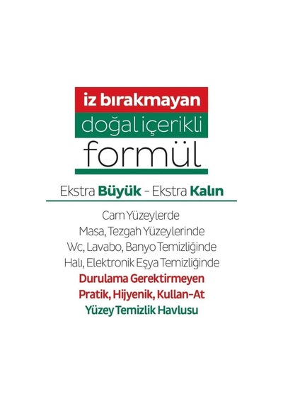 Easy Clean Yüzey Temizlik Havlusu 100' Lü X 3 Adet 300 Yaprak Diğer