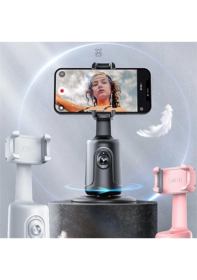 P01 Akıllı Telefon Gimbal Sabitleyici Takip Braketi Yüz Tanıma Canlı Fotoğrafçılık İçin Otomatik Takip Sabitleyici