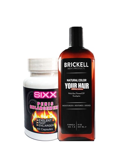 Brickell Anti-beyaz Saçsakal Şampuan Erkek 237 Ml Ile + Sıxx Kadın Vajinaorgazm Kremi 60 Ml
