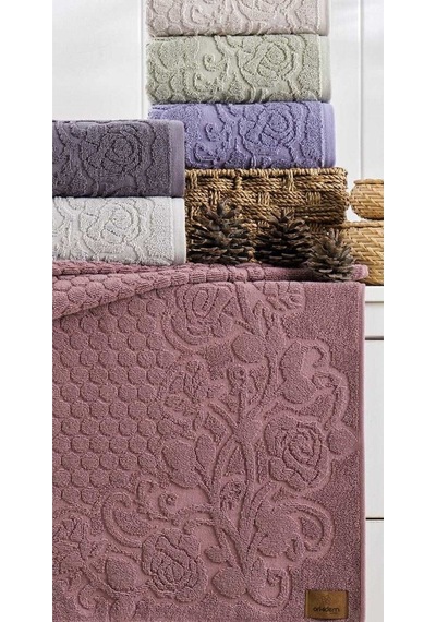 6.lı Set Avangard Seri Çeyizlik Jakarlı 50x90 Cm. Bukle Dokulu El, Yüz Havlusu Renkli