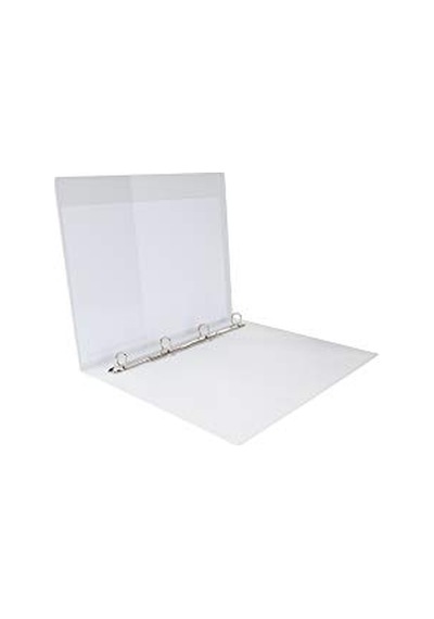 2k Sunum Klasörü Cepli 2 Cm 4 Halkalı Beyaz 02-4d-b 165-Koyu Yeşil