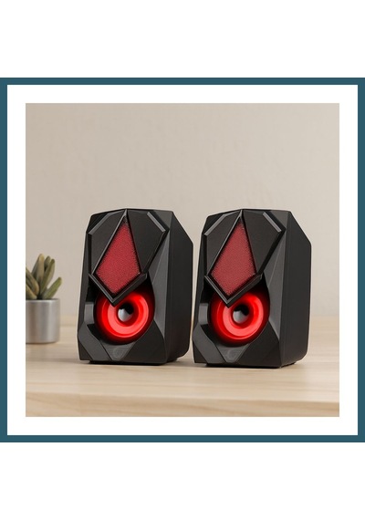 Bezos Usb Rgb 2.0 1+1 Multimedya Hoparlör Seti Siyah 5w Ob