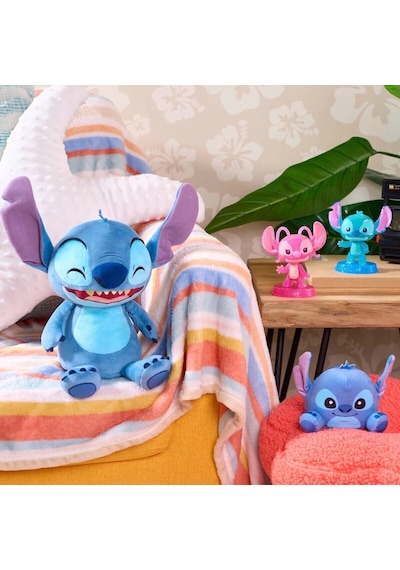 Ttc35000 Stitch Kıkırdayan Peluş Mavi