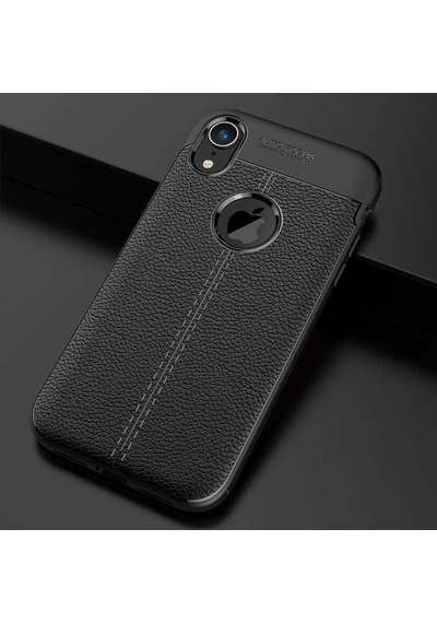 Apple Uyumlu iPhone XR 6.1 Kılıf Zore Niss Silikon Kapak-Siyah
