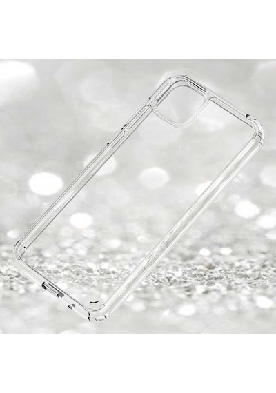 Huawei Y5P Kılıf Zore Coss Şeffaf Sert Silikon Kılıf Renksiz