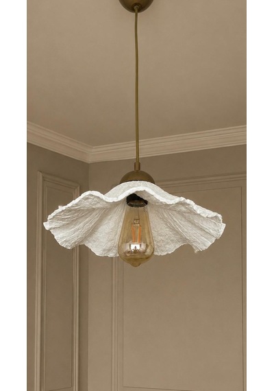 Lioraa Lighting Flora Solo 36 Cm Sarkıt Avize Kırık Beyaz