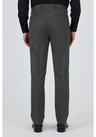 İmza Füme Esnek Yandan Cepli Comfort Fit Classic Pantolon 1003250155 Füme