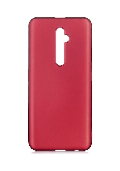 Ekılıf - Oppo Reno 2z Uyumlu Kılıf Mat Soft Premier Silikon Kapak - Mürdüm