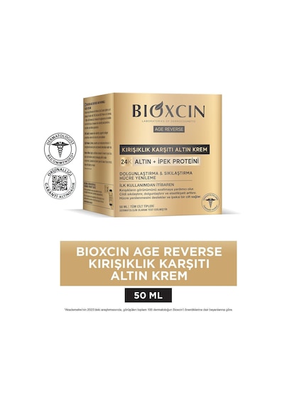 Age Reverse Kırışıklık Karşıtı Altın Krem 50 ML - 24K Altın, İpek Proteini, Hücre Yenileme