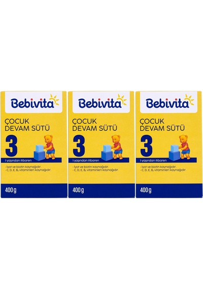 Bebivita 3 Bebek Sütü 400 G 3'lü Set