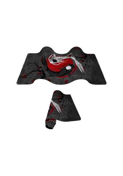 Porge Gamer Mouse Pad 90x40 Mouse Pad Xxl Büyük Oyuncu Koi Mousepad Koi Fish, 90x40 Cm 3mm Kalınlık