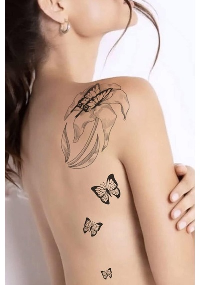 3'lü Geçici Dövme Seti,geçici Tattoo,vücut Dövme,kol Bilek Dövme,boyun Dövme,sırt Dövme