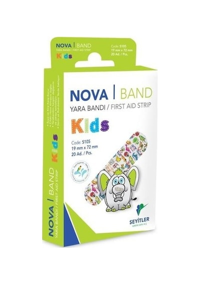 Nova Band Kids Yara Bandı 10 x 20 Adet
