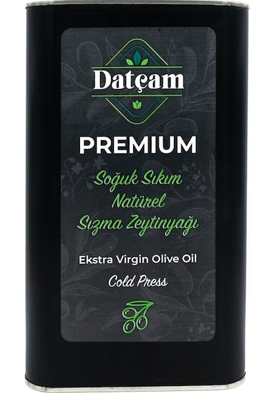 Datçam Premium Soğuk Sıkım Zeytinyağı Teneke 3000 ML