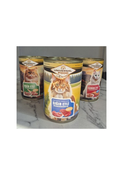 Premium Yetişkin Yaş Kedi Maması 4 Çeşit. Her Biri 400 Gr