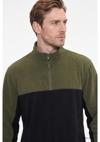 AC&Co / Altınyıldız Classics Erkek HAKI-SIYAH Anti-Pilling Tüylenme Yapmayan Standart Fit Bato Yaka İçi Polarlı Polar Sweatshirt 4A5221100015HSYXL AC&Co / Altınyıldız Classics Erkek HAKI-SIYAH Anti-Pilling Tüylenme Yapmayan Standart Fit Bato Yaka İçi Polarlı Polar Sweatshirt 4A5221100015HSYXL
