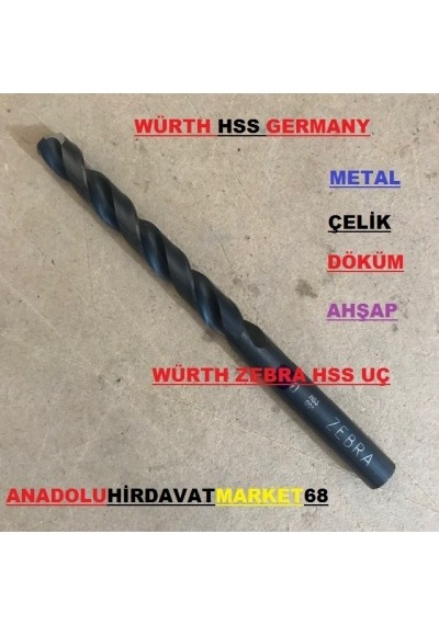 Würth Hss 2 Mm Metal Delme Ucu Çelik Delme Ucu Hss Metal Uç