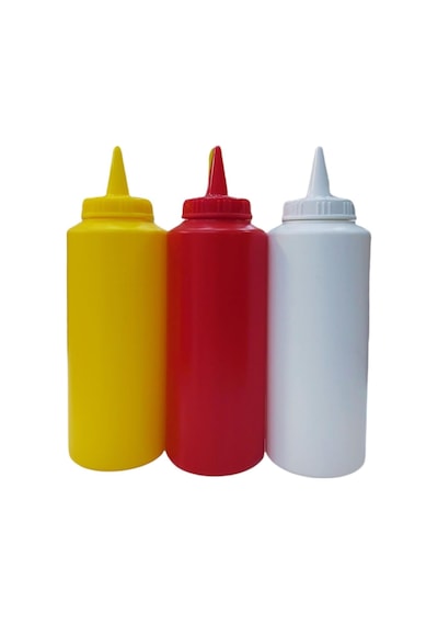 1000 Ml 3 Adet Renkli Sosluk Fişek Ketçap-mayonez-hardal 0