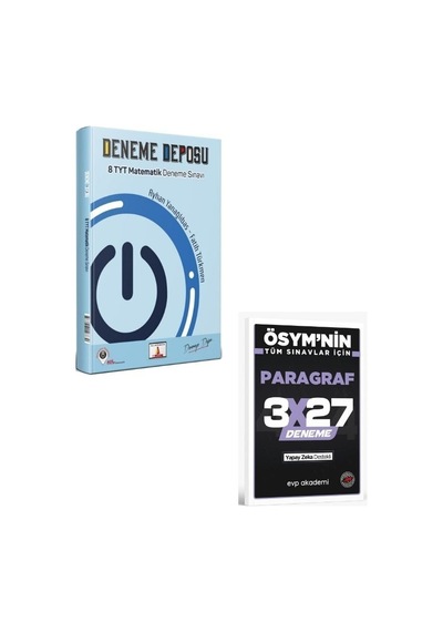2027 Deneme Deposu 2027 Tyt Matematik 8 Denemeleri+ Evp Akademi Paragraf