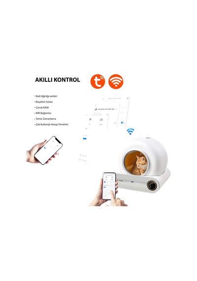 Kochler Akıllı Kedi Tuvaleti Otomatik Kedi Tuvaleti