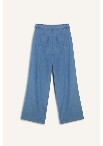 DeFacto Wide Leg Yüksek Bel Kuşaklı Geniş Paça Uzun Jean Pantolon D2433AX24SMNM85 DeFacto Wide Leg Yüksek Bel Kuşaklı Geniş Paça Uzun Jean Pantolon D2433AX24SMNM85
