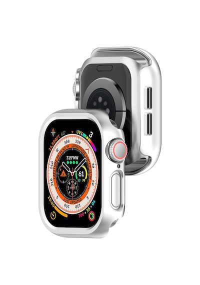 Apple Uyumlu  Watch 10. Nesil 42 mm Rubber Sert Plastik Koruma Kasa Kılıfı