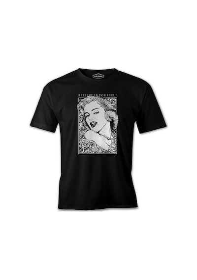 Marilyn Monroe - Believe Siyah Erkek Tshirt 001