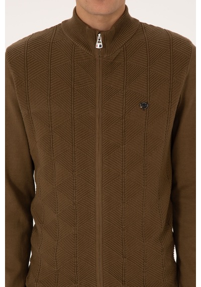 U.s. Polo Assn. Erkek Haki Hırka Triko 50315024-vr027 Hakı