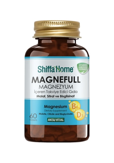 Shiffa Home Magnefull Magnezyum Takviye Edici Gıda 60 Tablet