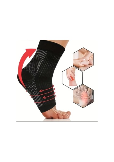 Donguan Sıkıştırma Çorapları Ayak Bileği Bandajı Açık Ayaklı Çoraplar Dış Mekan L/xl