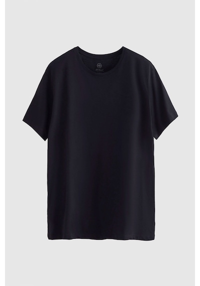D's Damat Slim Fit Bisiklet Yaka %100 Pamuklu Nefes Alabilen T-shirt 4HC141996753M - Lacivert