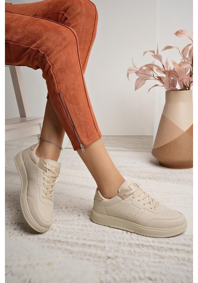 Nesilshoes Darkstep 158 Bej Unisex Sneakers