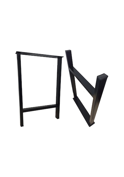 Bin1Fırsatt Metal Ayak Ofis Bahçe İş Yeri Masif Ahşap Kütük Masa Ayağı 76 Cm