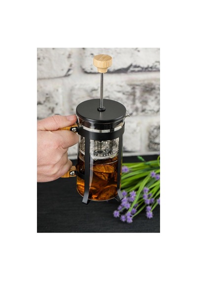 Lüx Cam 350 Ml French Press Siyah