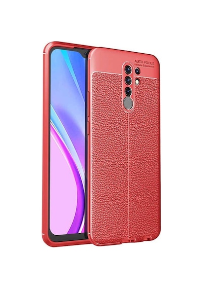 Xiaomi Redmi 9 Kılıf Zore Niss Deri Desenli Silikon Kılıf