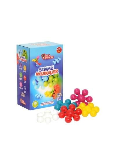 Sevimli Moleküleller Puzzle Birleştirme Oyunu Eğitici Oyuncaklar