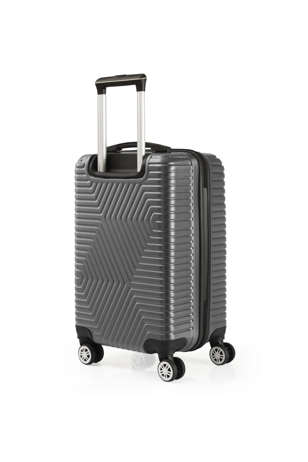 Oleets Unisex 4 Tekerli Kilitli Kabin Boy Bavul Füme