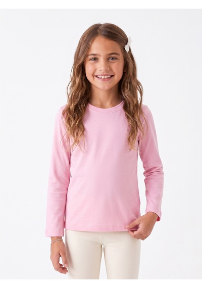 Onloox Kız Çocuk Pembe Kız Çocuk Pembe Pamuklu Penye Bisiklet Yaka Uzun Kollu Regular Fit Basic Tişört 4-8 Yaş Onloox Kız Çocuk Pembe Kız Çocuk Pembe Pamuklu Penye Bisiklet Yaka Uzun Kollu Regular Fit Basic Tişört 4-8 Yaş