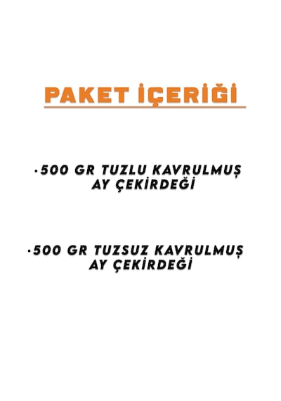 İpek Değirmen Kavrulmuş Tuzlu Tuzsuz Ay Çekirdeği  İri Taze  Yerli Set 2 x 500 G