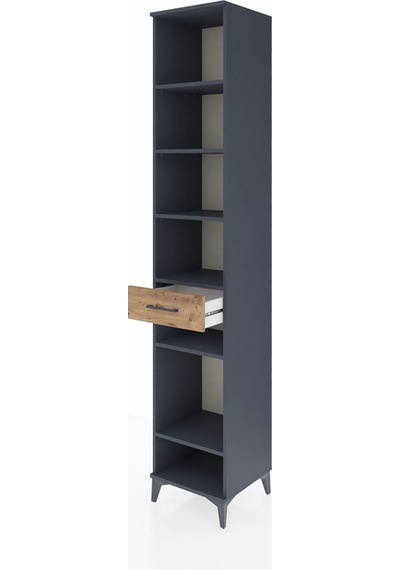 Hyperion Dolap 6 Raflı Tek Çekmeceli 44x44x243 Antrasit-çam Antrasit Hyperion Dolap 6 Raflı Tek Çekmeceli 44x44x243 Antrasit-çam Antrasit
