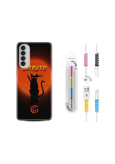 Oppo Reno 4 Pro Kılıf Kablo Koruyuculu Catrudo 1679