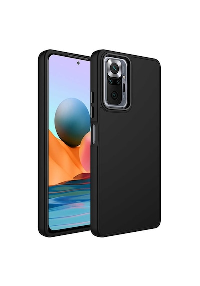 Xiaomi Redmi Note 10 Pro Kılıf Metal Çerçeve Lansman Silikon Kapak