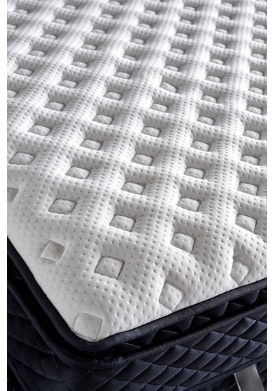 Baklava Yatak 200x200 Cm Çift Kişilik Ultra Ortopedik Çok Sert Pedli Lüks Yatak 30 Cm Antrasit Kumaş
