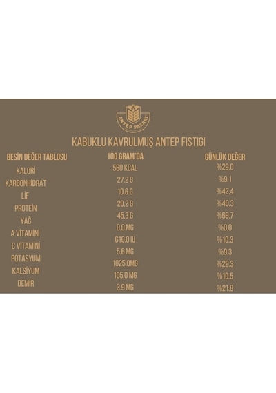Antep Fıstığı Kabuklu-kavrulmuş 200 Gram Diğer