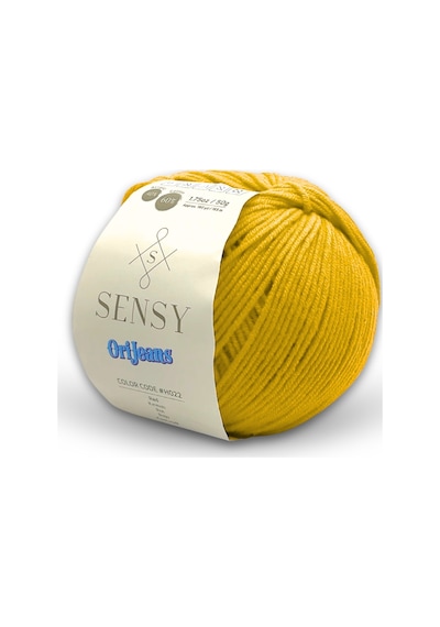 Premium Orijeans Amigurumi Ipliği Punch Panç Baby Soft Cotton 50 Gr Örgü Ipi Ori Jeans Sarı