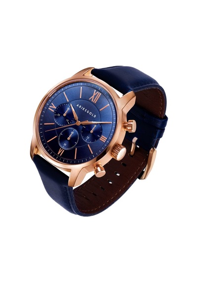 Aries Gold G 1027 RG-BU Erkek Kol Saati