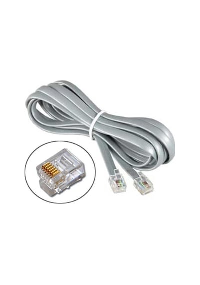Rj12 6 Lı Santral Telefon Kablosu 10 Metre