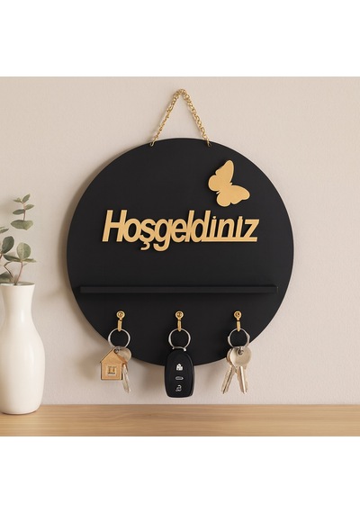 Yuvarlak Hoşgeldiniz Anahtarlık